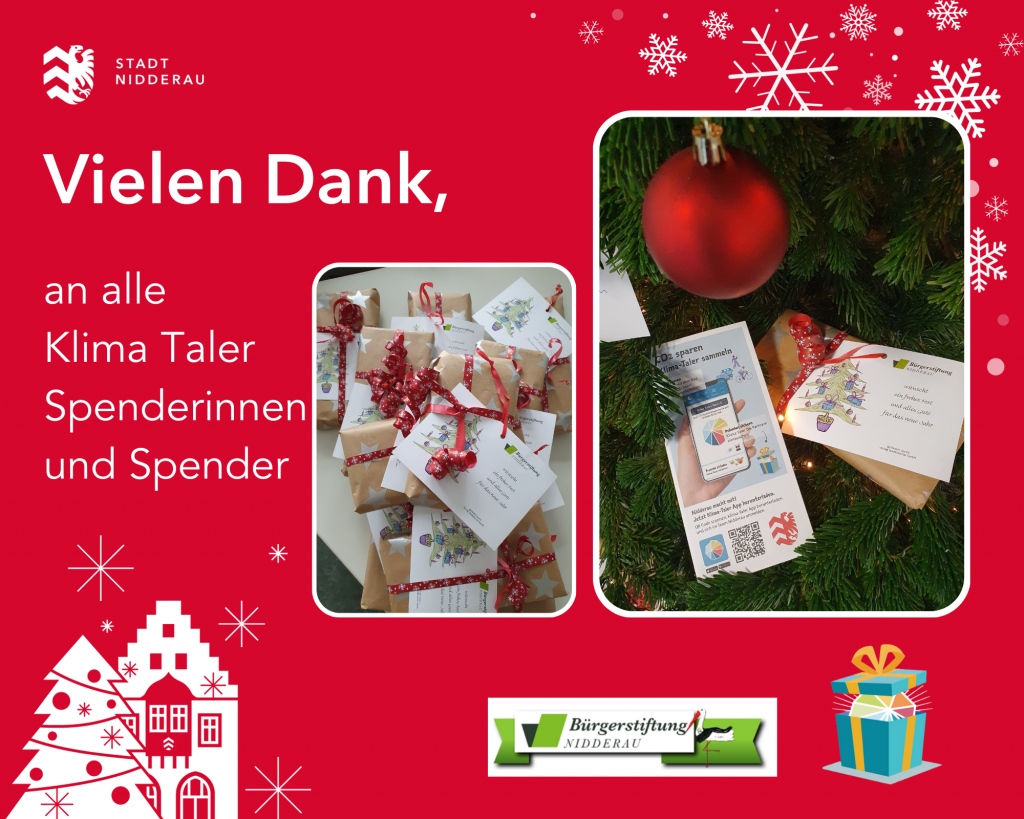 Wunschzettelbaum der Bürgerstiftung Nidderau
